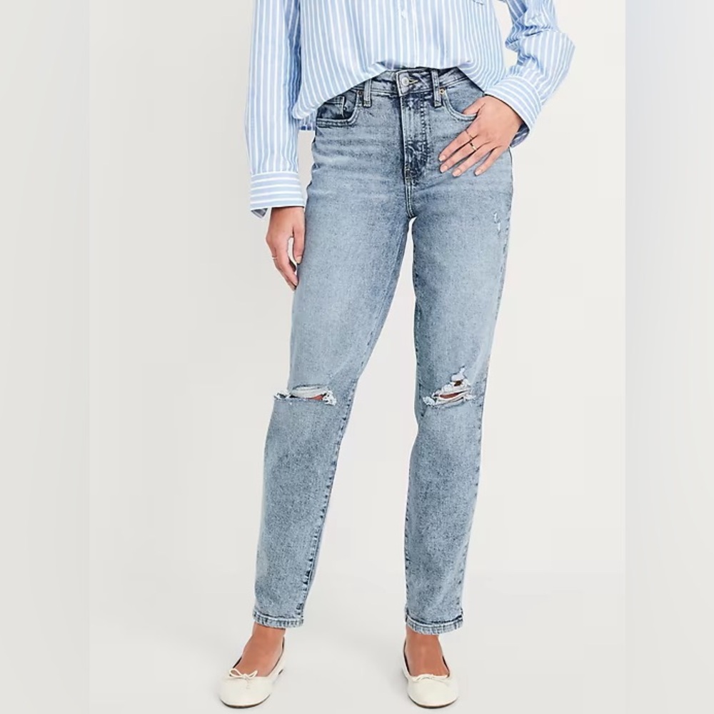 Old Navy High Rise O.G. Straight Secret Smooth Pockets Extra Stretch